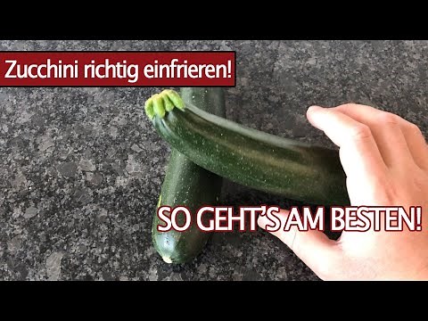 Zucchini einfrieren & richtig auftauen - Tipps & Tricks