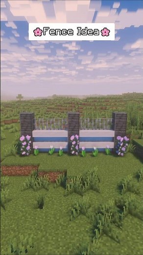Aesthetic Modern Flower Fence in Minecraft! 🌸✨