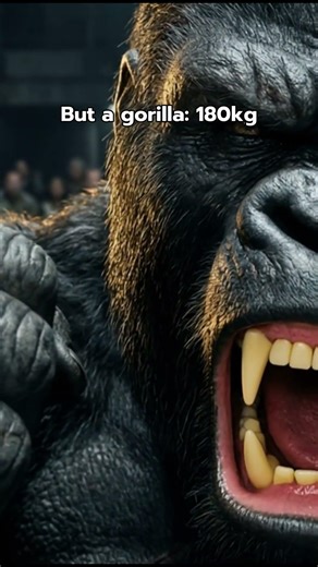 Gorilla Strength vs 100 People #comparison #gorilla #shorts