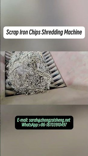 Scrap iron Chips Shredding Machine | Steel Turnings Processing Equipment Factory Test Site