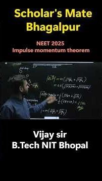 Impulse Imparted by Ball on Ground | NEET 2025 Physics | Vijay Sir #NEETShorts #PhysicsShorts