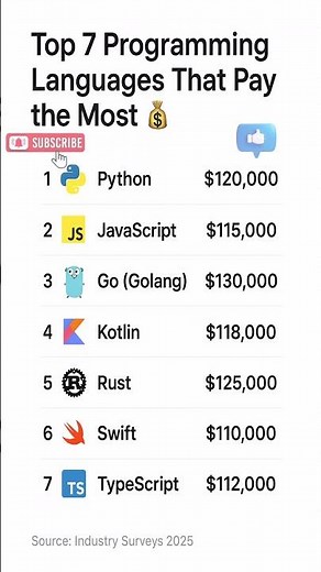Top 7 Highest Paying Programming Languages in 2025 💰 | Best Coding Languages to Learn!