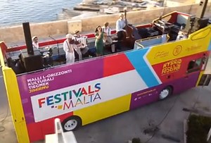 WATCH: Double decker bus concerts in various localities in Malta and Gozo