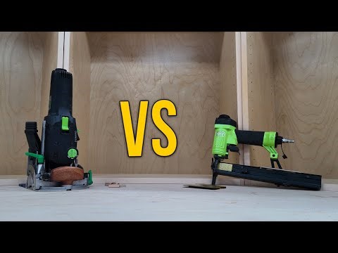 Stop Building Cabinets Wrong: Domino vs Crown Stapler !