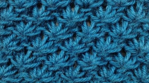 The Lotus Flower Knitting Stitch Pattern by Knitiversity