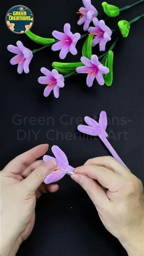 😱 No Hot Glue Needed! Make Beautiful Pipe Cleaner Flowers in 5 Minutes 🌸✨