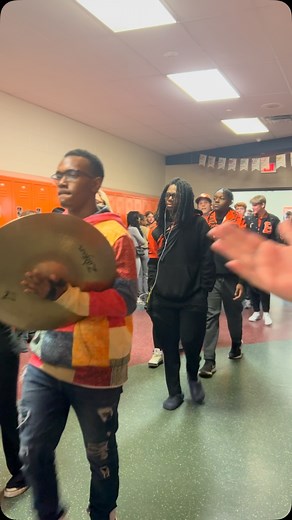 Belleville High School on Instagram: "Yesterday BHS student and staff celebrated robotics making it to states, men’s and women’s bowling team making it to states, and women’s basketball team winning the MHSAA state championship!! Go tigers 🧡🖤"
