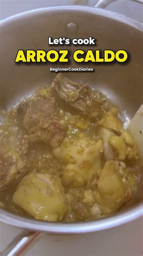 POST 24 : Let’s cook ARROZ CALDO | BeginnerCookDiaries 🍚🍗✨