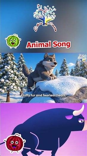 Animal Sounds Song | Forest Animal Sounds! 🐺❄️ | Moose, Tiger & Lynx Taiga Animals Song for Kids