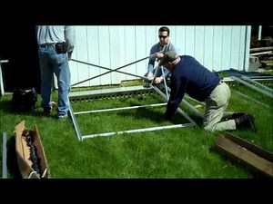 JetSolar SS20 solar pool heater installation ground mount