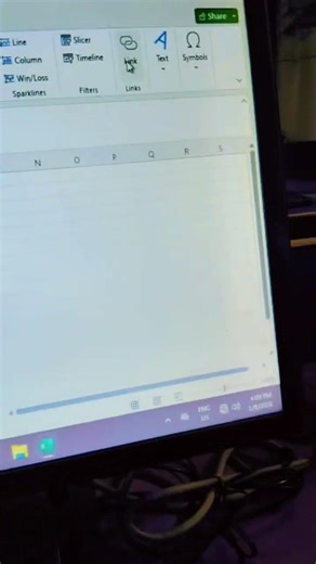 Link option in excel