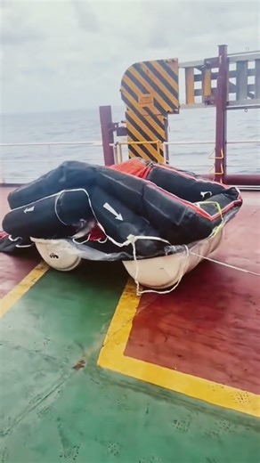 Life raft 🛟 demo #ship #marine #meme #class