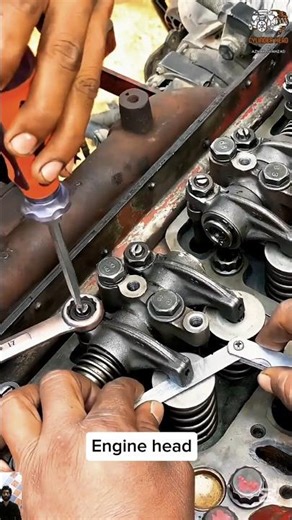 Engine Head Tap Setting | Quick Valve Adjustment Tutorial 🔧#automobile #EngineMaintenance #shorts