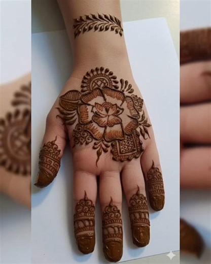 Easy Flower Mehndi Design for Front Hand | Simple Mehndi Art. 🌼