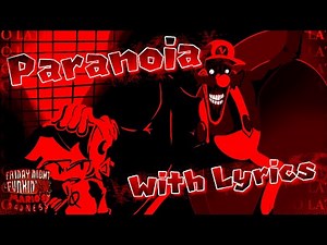 Paranoia WITH LYRICS - FNF: Mario's Madness Cover