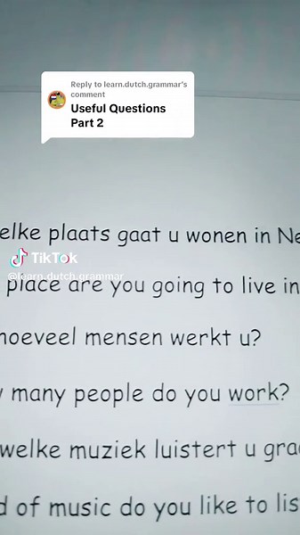 Useful Dutch Grammar Questions for Beginners