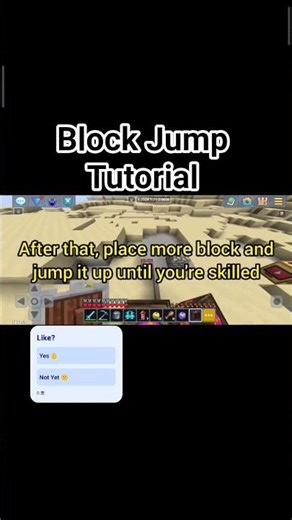 Block Jump Tutorial #minecraft #gaming #roblox #poc #parkour #skill #skills #POC #tutourial