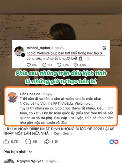 Khi học tập là một hành trình, và mình chọn cách tận hưởng nó. #hocvioedu #vioedu