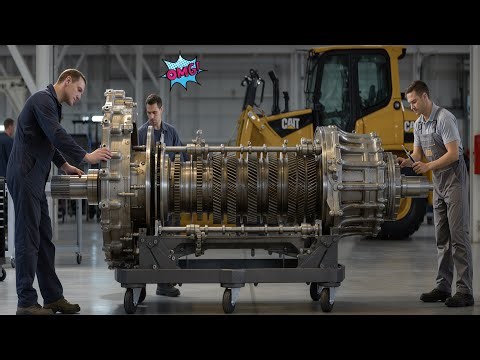 Caterpillar CAT 140H Grader Transmission Rebuilding | 40 Years Old Rested Gear Restored Like New