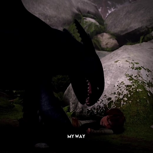 Toothless Falling Scene from HTTYD