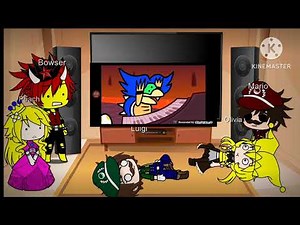 super Mario reacts to something about mario World