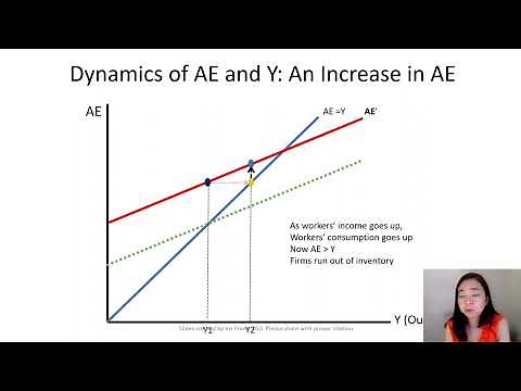 Aggregate Expenditure 12: Equilibrium Dynamics & Shift of the AE Curve