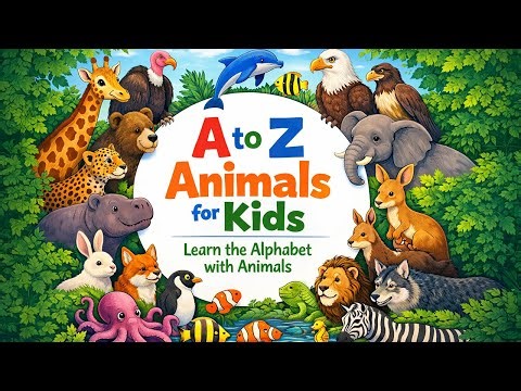 A to Z Animals for Kids | Learn the Alphabet with Animals | With real animal videos