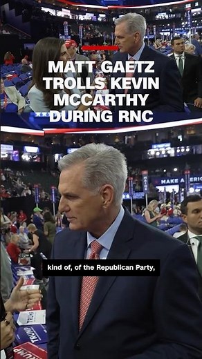 Matt Gaetz trolls Kevin McCarthy during RNC interview