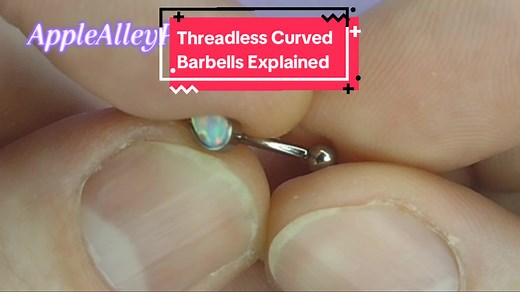 Threadless Curved Barbells Explained #threadless #titanium #jewelry #piercing #piercer #bodymods #piercersoftiktok #safepiercing #smallbusiness #enid #oklahoma #fyp #fypシ #foryou #foryoupage