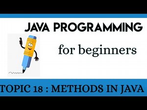 Lecture 18 : Methods in Java | Introduction