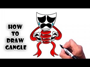 How to Draw Gangle | The Amazing Digital Circus - easy step by step