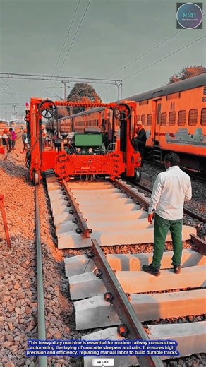 PRECISION & POWER : Automated Railway Sleeper Layer for Precision Track Construction