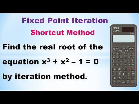 SNM| MA3251 | Unit 3 | Fixed point iteration method | Find the real root of the equation x^3+x^2–1=0