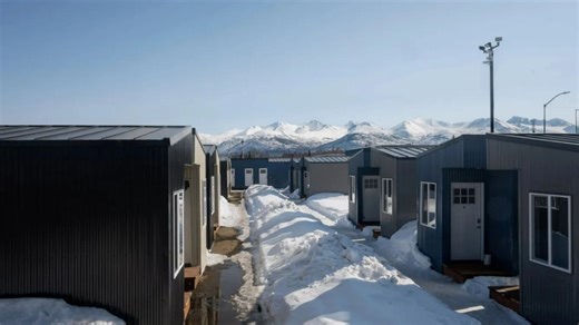 New tiny home village where rent for furnished pads based on what you can afford