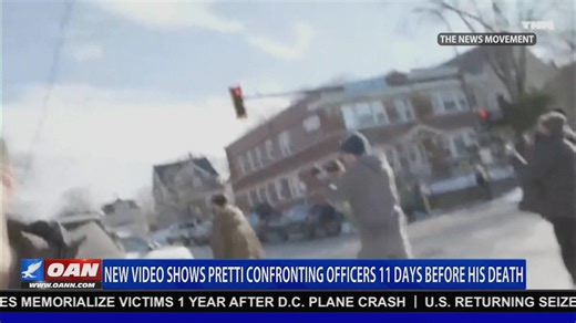 Newly released video shows Alex Pretti in a confrontation with federal agents days before his fatal shooting in Minneapolis. Watch OAN on Spectrum and YouTube TV today. | One America News Network