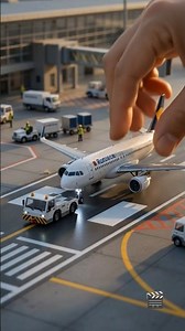 Building a Luxury Miniature Airport from Scratch | Satisfying ASMR Construction#shorts