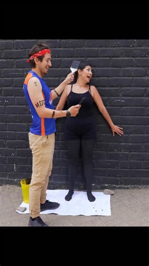 The woman’s boby was painted with paint #foryourpage #usa #shortdrama | Cielo Paculob