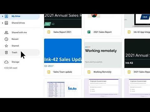 How to: Restore a deleted item in Google Drive