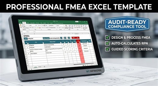 FMEA Risk Assessment Excel Template | Automated RPN Tracker | PFMEA Risk Priority Number Tracker - Etsy