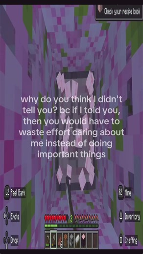 Sayori's Relatable Minecraft Vent Lines