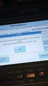 KETRON SD9 - How to change display skin