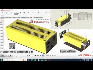 Electrical Enclosure Box Design In Solidworks| #solidworks | #autocad @CADCAMTUTORIALBYMAHTABALAM