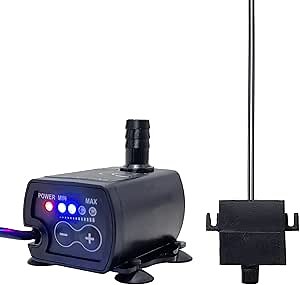 Automatic Small Sump Pump With Water Level Sensor,13 FT Drain Height With 4 Level Flow Control,Mini Submersible Water Condensate Pump For Dehumidifier,Ice Maker,Tank Auto Shut Off