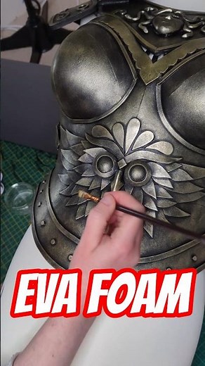Making Athena's breastplate from EVA foam. #cosplay #diycrafts