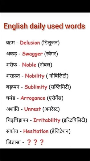 daily use english words|English words| English speaking practice