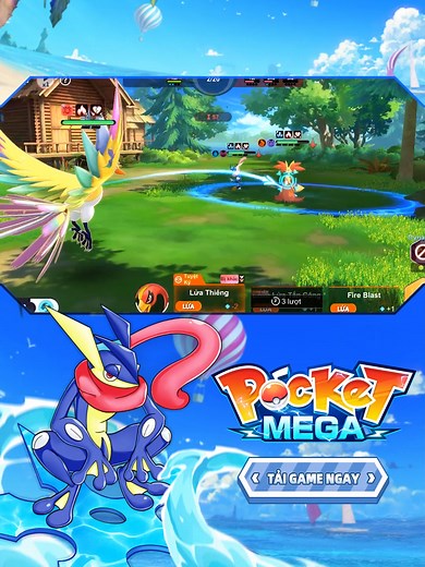 Pocket Mega - Nhận Mew 5 Sao và Nhiều Vật Phẩm