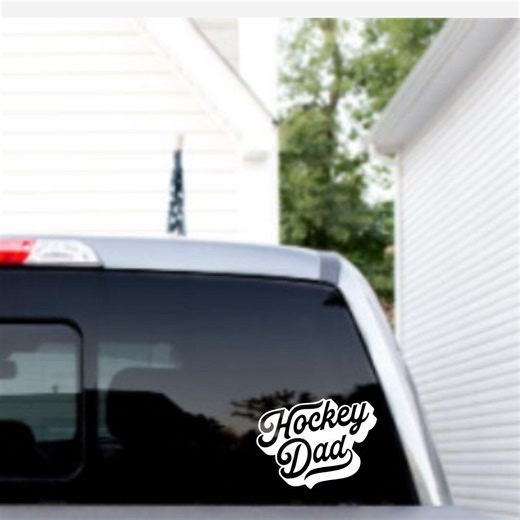 Hockey Dad Vinyl Decal Sticker: Sports Parent Pride Car Decal - Etsy