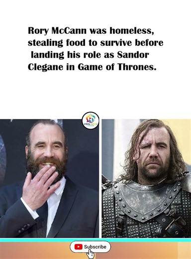 From homeless to Hound. 🐺⚔️#RoryMcCann #TheHound
