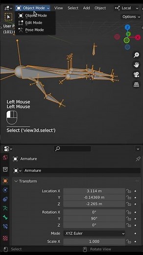 Blender Tips - Armature Mask Modifier