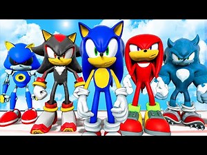 Sonic The Hedgehog Battle - Sonic vs Amy vs Knuckles vs Shadow
